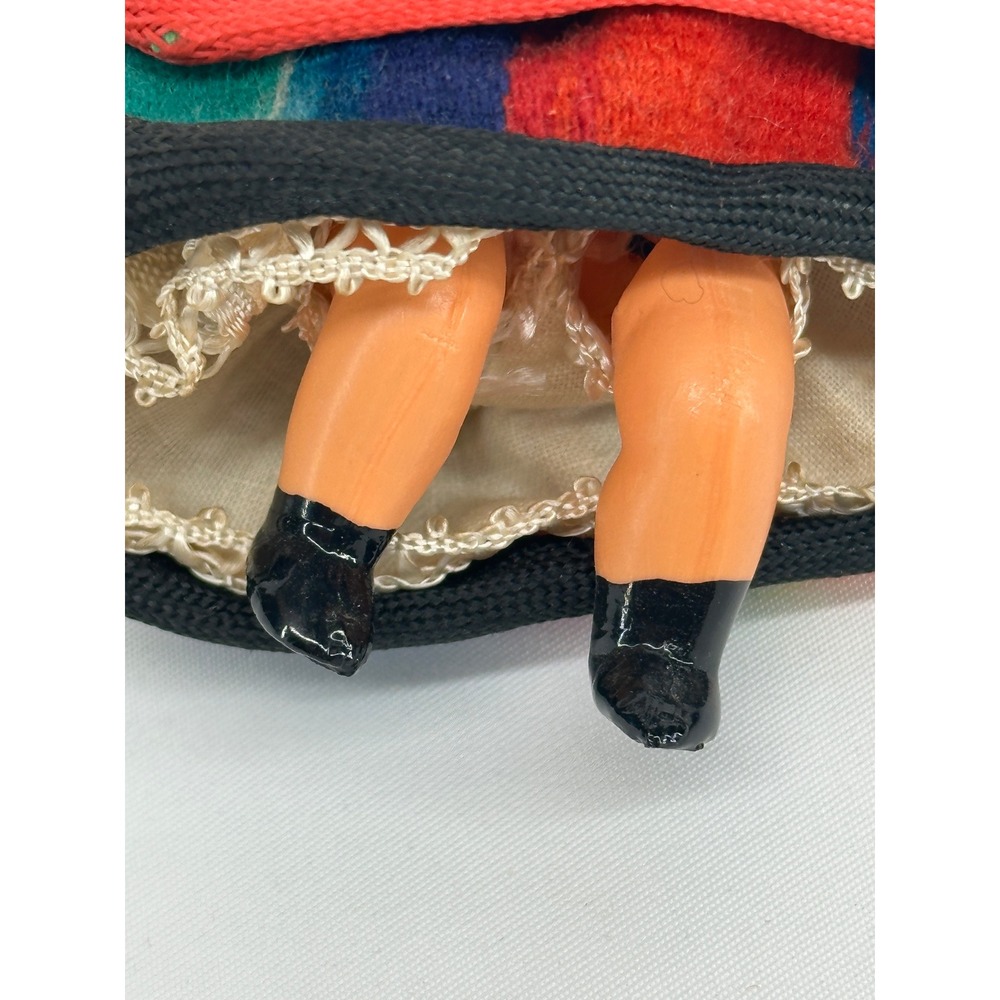 Unbranded Miniature Folk Doll Unisex 3.5in Multi-Color Vintage European Costume - Picture 3 of 6